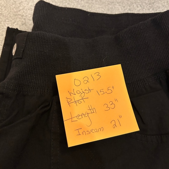 MoFiz Size XL Black Cargo Capri Pants - Picture 2 of 13